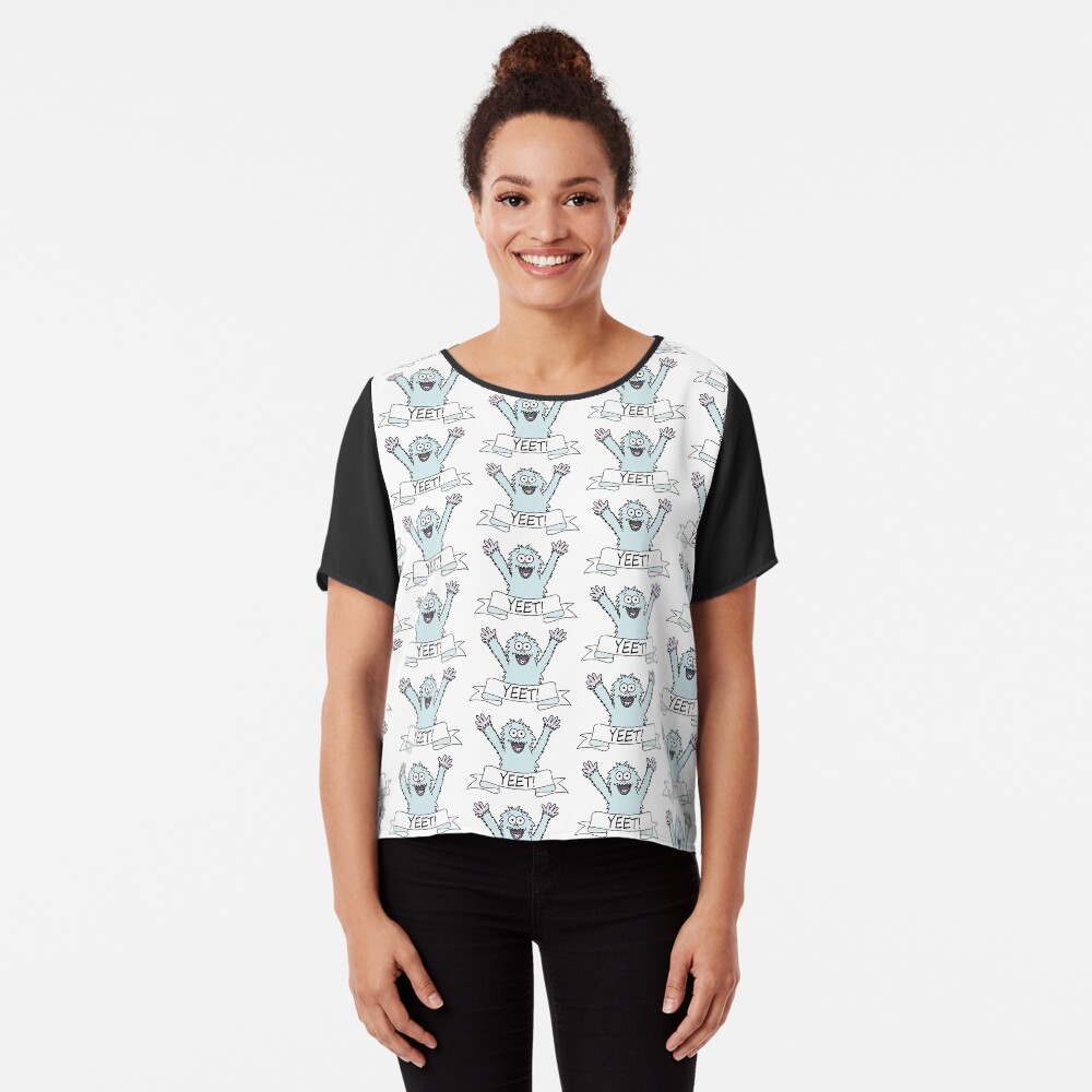 If a Yeti yeets, is it a Yeeti? Chiffon Top