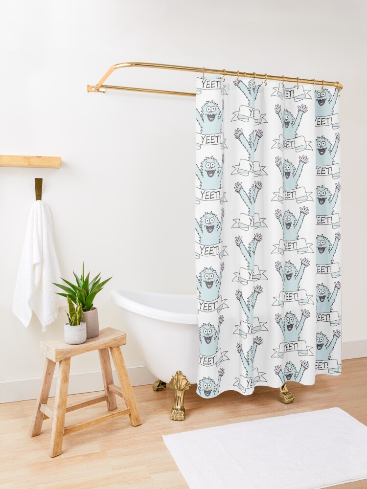 Alternate view of If a Yeti yeets, is it a Yeeti? Shower Curtain