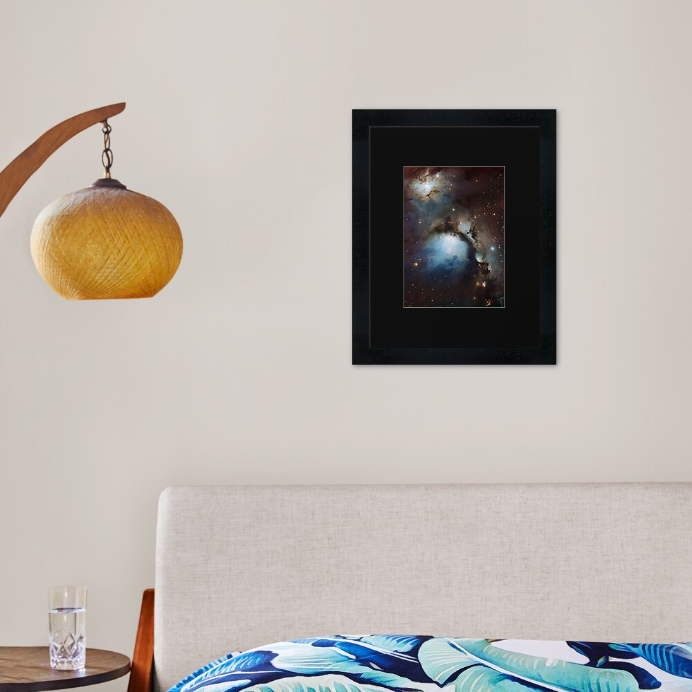 Nebula Messier 78 M78 or NGC 2068 reflection nebula in Orion ESO Space Telescope Picture HD HIGH QUALITY Framed Art Print