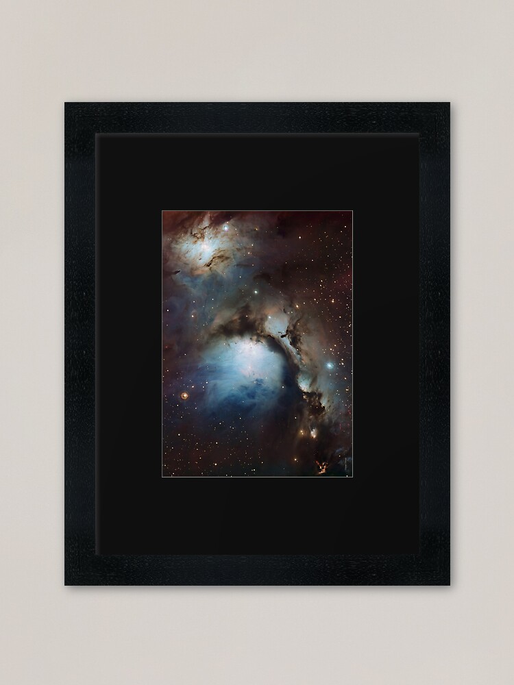 Alternate view of Nebula Messier 78 M78 or NGC 2068 reflection nebula in Orion ESO Space Telescope Picture HD HIGH QUALITY Framed Art Print
