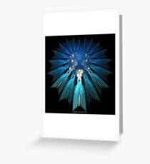 TRUE BLUE DREAMCATCHER Greeting Card