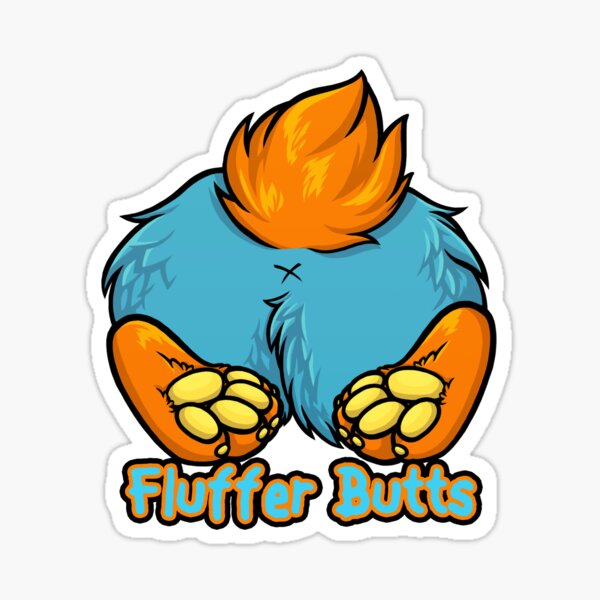 Volta Corgi Fluffer Butt Sticker