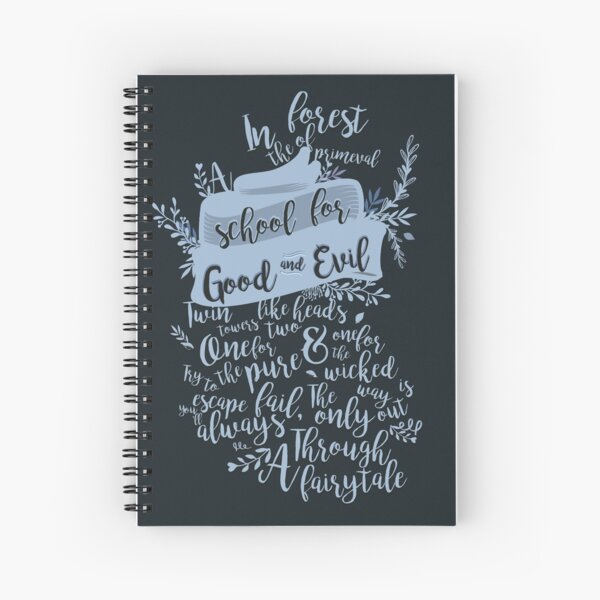 School For Good And Evil Spiral Notebook By Sashakhalid Redbubble