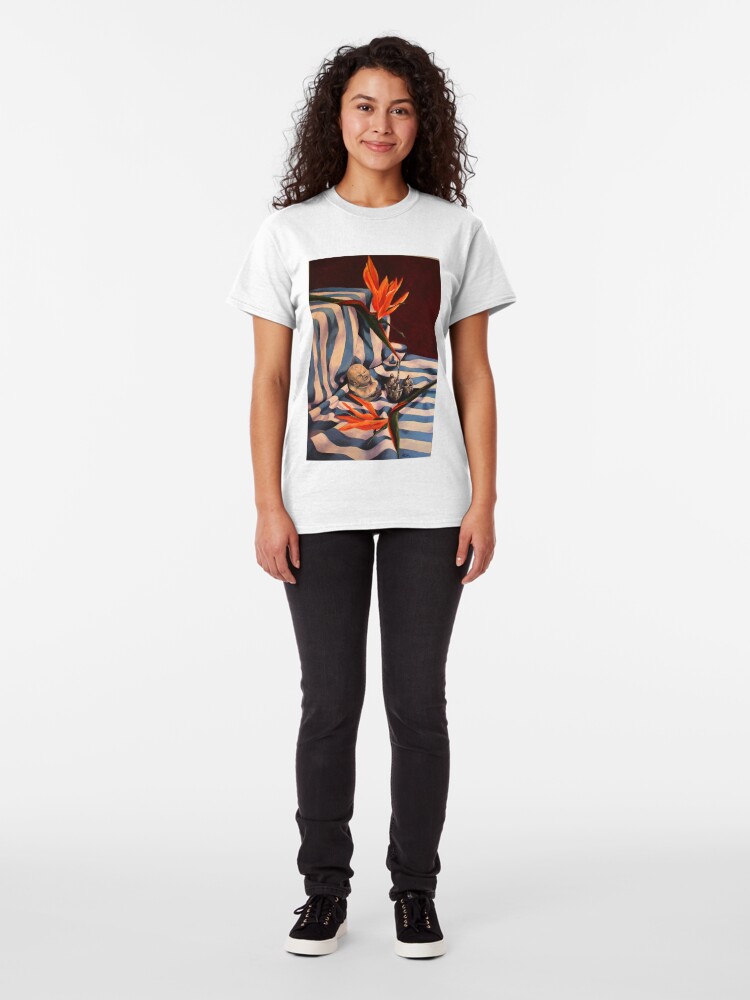 Alternate view of Orange Flowers and Blue Cloth Classic T-Shirt