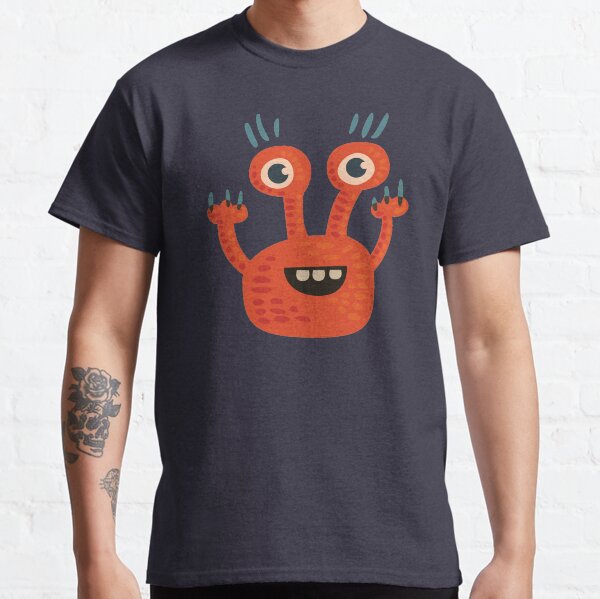 Cute Orange Monster Is Funny Too Classic T-Shirt
