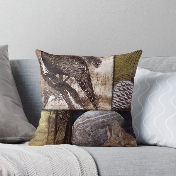 Item preview, Wild Game Patchwork Cabin Lodge X designed and sold by Sasha Art Gallery.