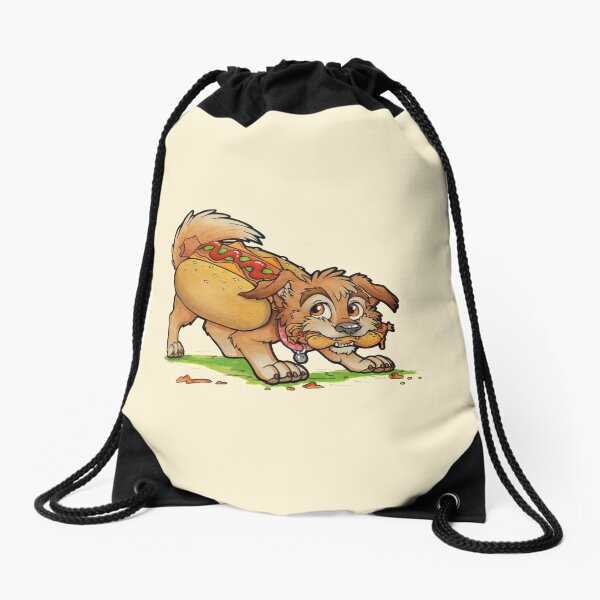 Hot Dog! Drawstring Bag