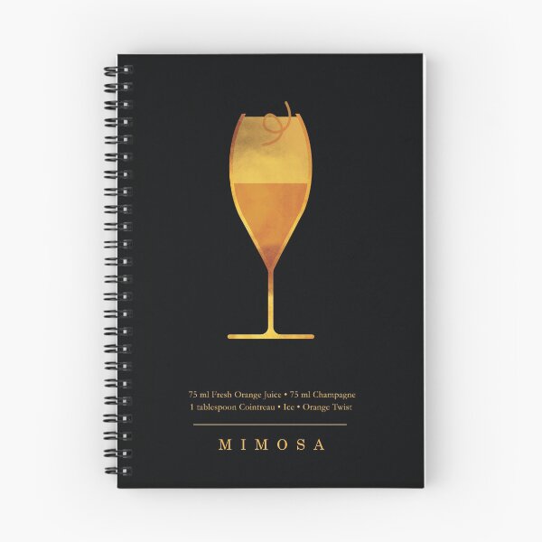 Item preview, Mimosa - Cocktail - Classic Cocktails Series - Black and Gold - Modern, Minimal Decor designed and sold by Studio Grafiikka.