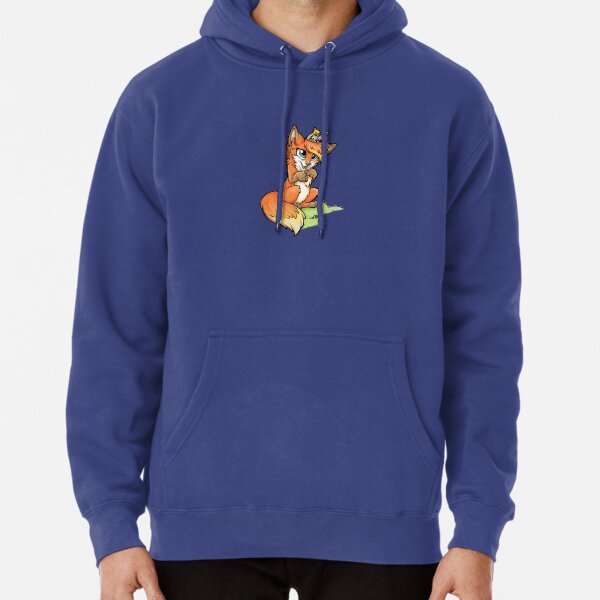 Little Fox and Cockatiel Pullover Hoodie