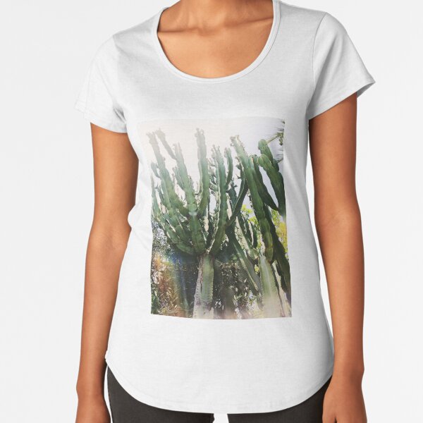 Cacti Desert Photography Premium Scoop T-Shirt