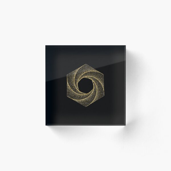 Sacred geometry Acrylic Block