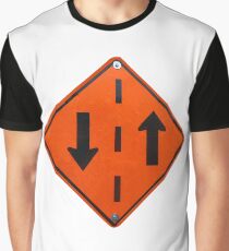 Traffic sign in both directions Graphic T-Shirt
