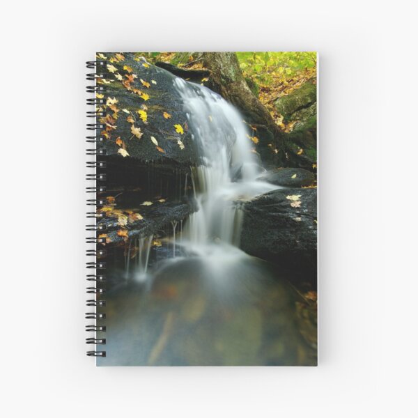 A Small Falls in Autumn Spiral Notebook