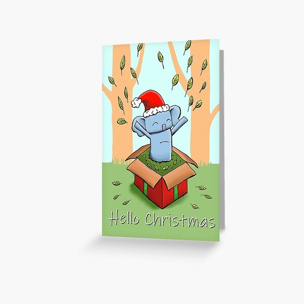 Koala - Hello Christmas Greeting Card