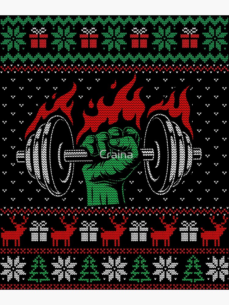 Workout ugly christmas on sale sweater