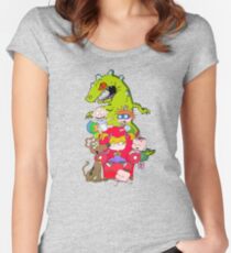 Teppich Ratten Tailliertes Rundhals-Shirt
