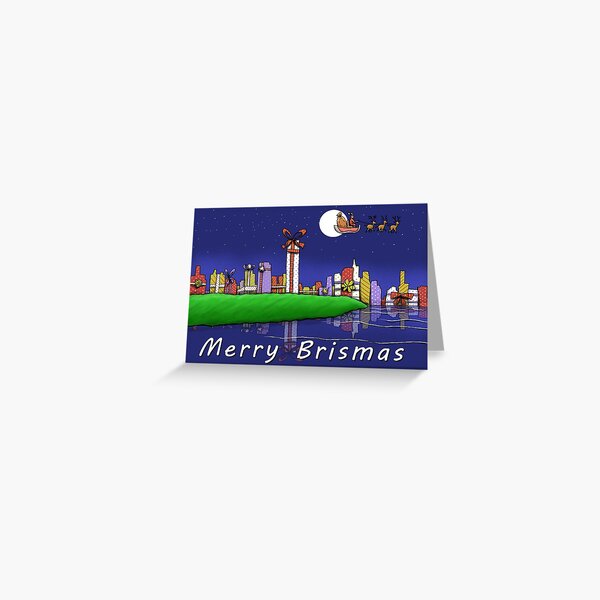 Item preview, Merry Brismas - Brisbane Christmas designed and sold by eddcross.