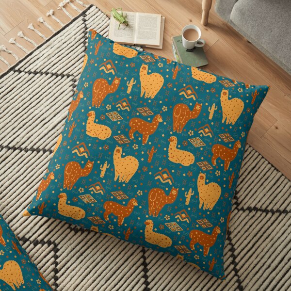 Lovely Alpacas Floor Pillow