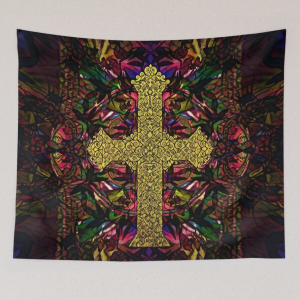 Item preview, Stained Glass Cross  designed and sold by MidnightRain.