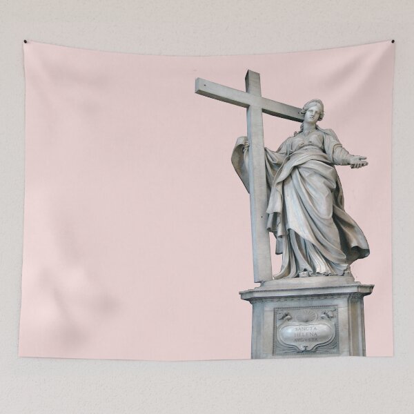 Item preview, Saint Helen Mother of Constantine Bears the True Cross Statue designed and sold by ConstantineMMXX.