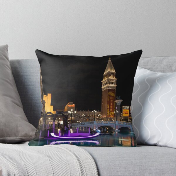 Item preview, Lighting Up the Night in Neon - Colorful Canals and Gondolas at the Venetian Las Vegas designed and sold by Georgia Mizuleva.
