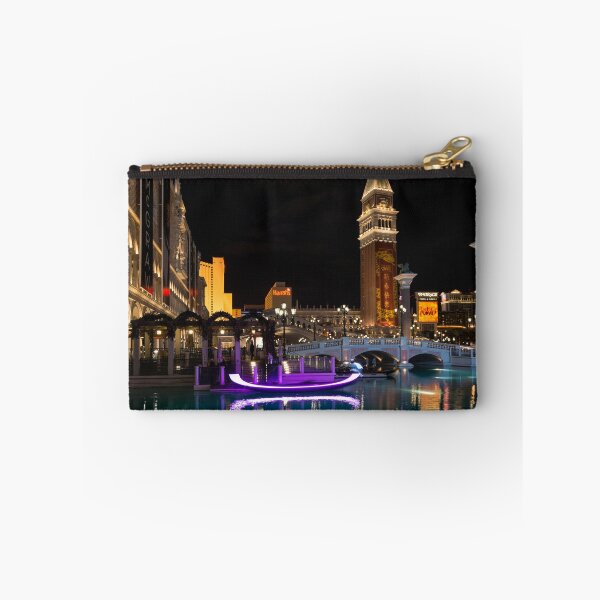Item preview, Lighting Up the Night in Neon - Colorful Canals and Gondolas at the Venetian Las Vegas designed and sold by Georgia Mizuleva.