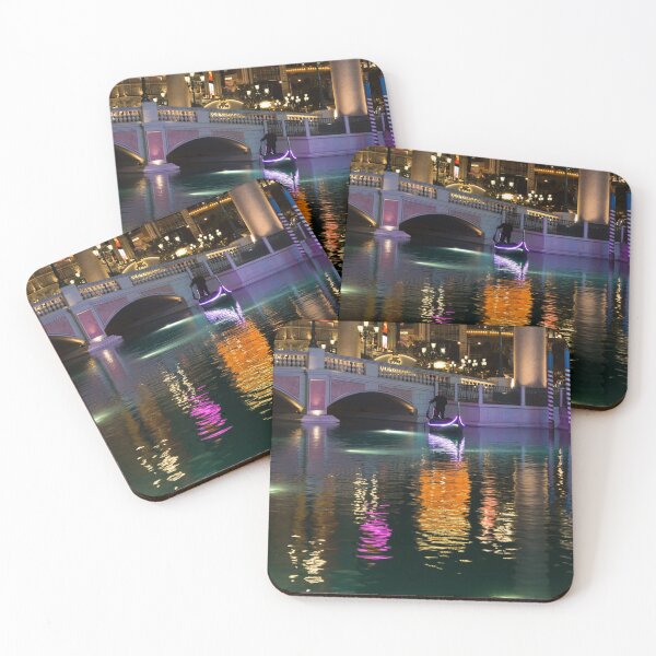 Item preview, Razzle Dazzle - Colorful Neon Lights Up Canals and Gondolas at the Venetian Las Vegas designed and sold by Georgia Mizuleva.