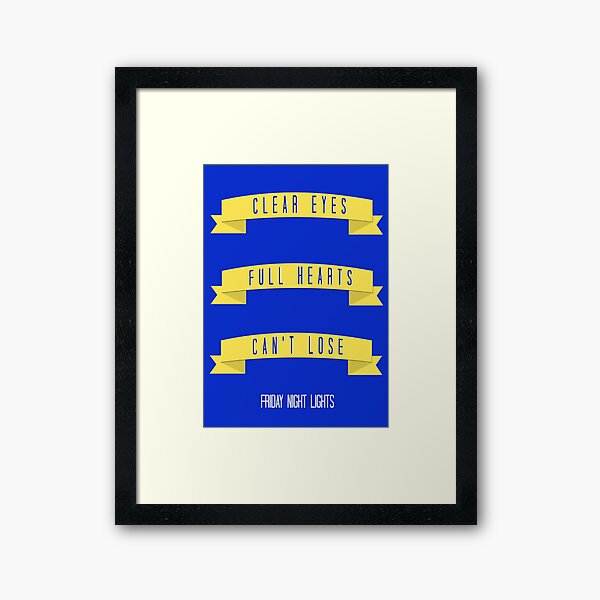 Clear Eyes Framed Art Print