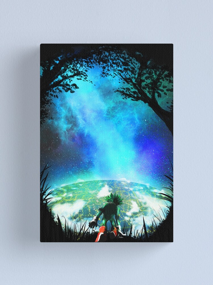 My Hero Academia inspired Izuku Midoriya Original Painting | Canvas Print My Hero Academia inspired Izuku Midoriya Original Painting | Canvas Print