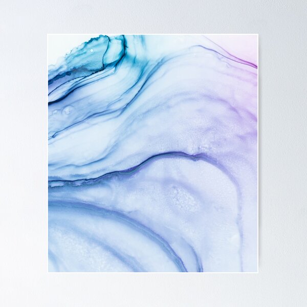 Item preview, Tranquil River Abstract Painting Fluid Ink Painting designed and sold by Bunnyfuncake.