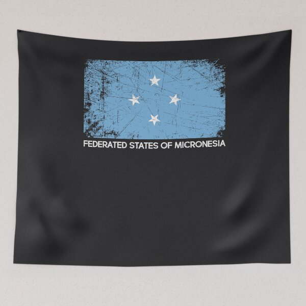 Item preview, Flag Art | Vintage Made In Federated States of Micronesia designed and sold by melsens.
