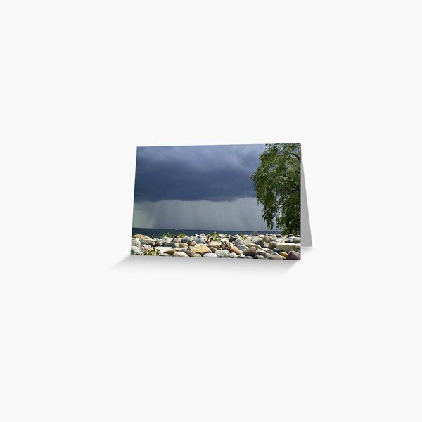 storm on the lake Greeting Card