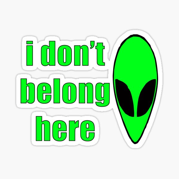 I Don't Belong Here (Fish) Vinyl Sticker – Shop Chop