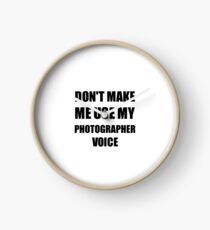 Photographer Gift for Coworkers Funny Present Idea Clock
