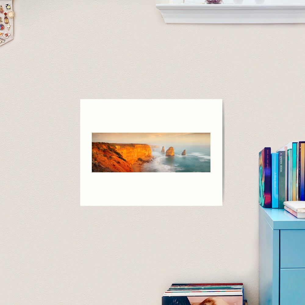 Golden Light Twelve Apostles, Victoria, Australia Art Print