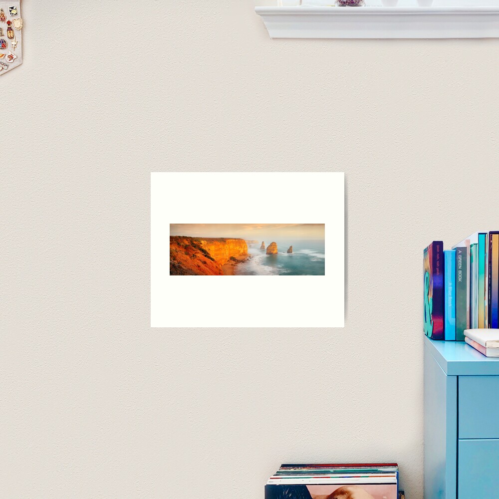 Golden Light Twelve Apostles, Victoria, Australia Art Print