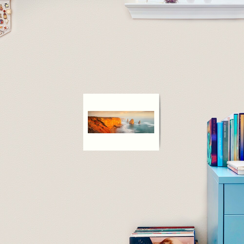 Golden Light Twelve Apostles, Victoria, Australia Art Print