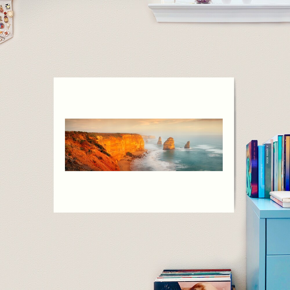 Golden Light Twelve Apostles, Victoria, Australia Art Print