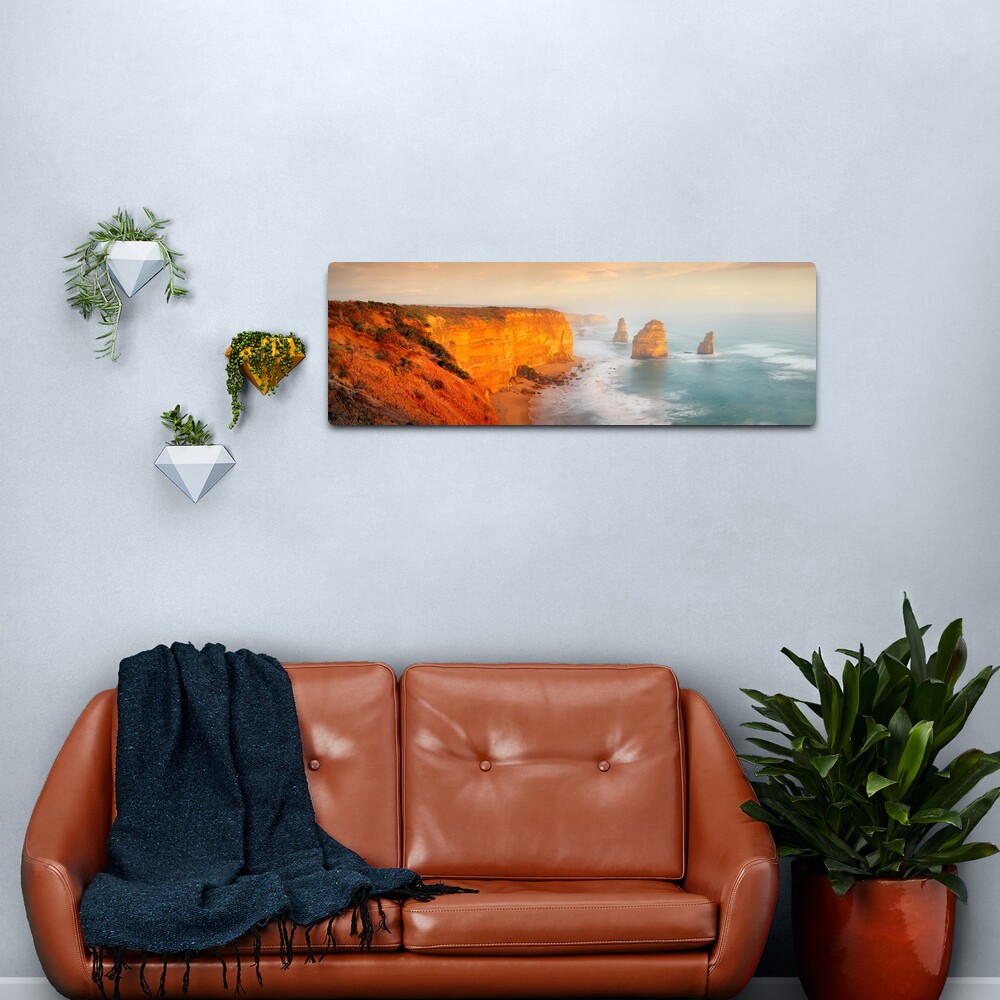 Golden Light Twelve Apostles, Victoria, Australia Metal Print