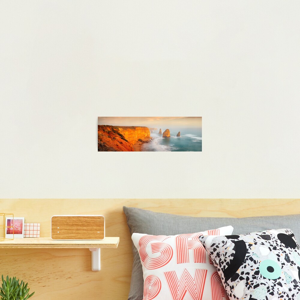 Golden Light Twelve Apostles, Victoria, Australia Photographic Print