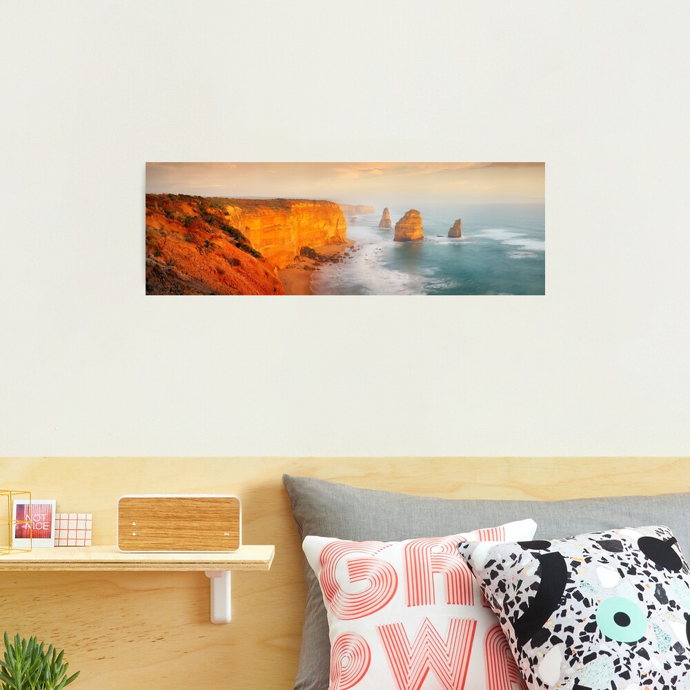 Golden Light Twelve Apostles, Victoria, Australia Photographic Print