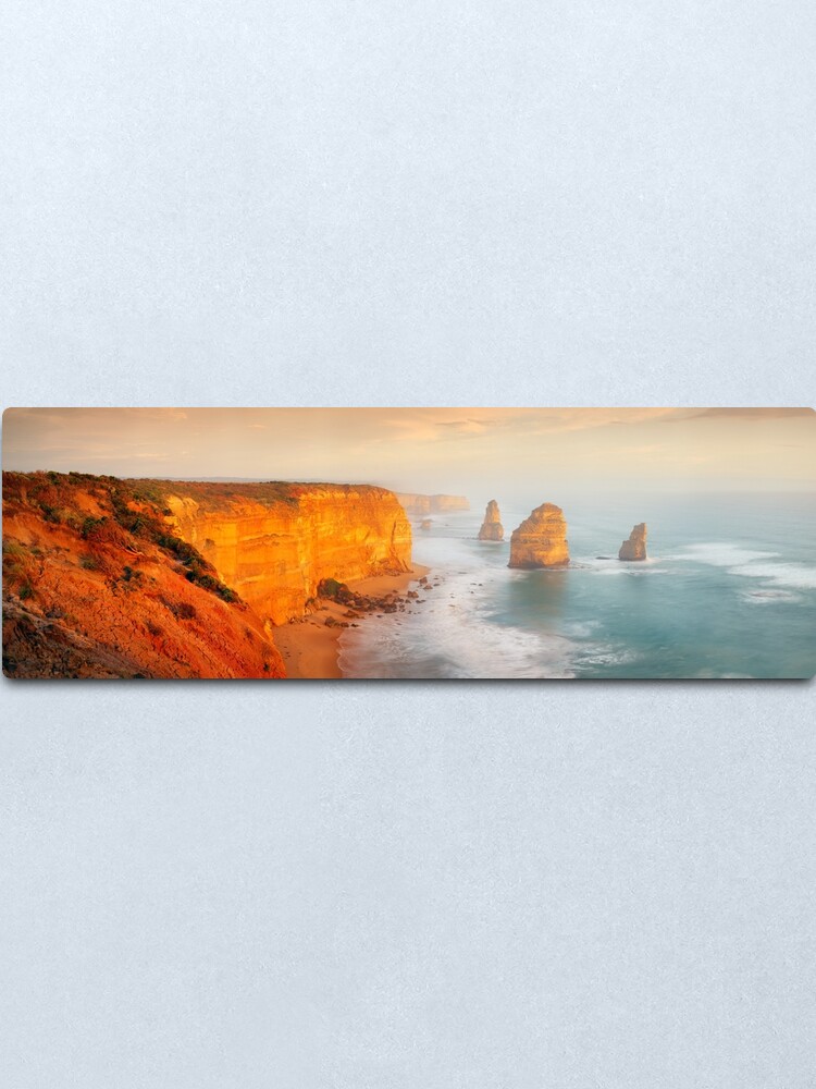 Alternate view of Golden Light Twelve Apostles, Victoria, Australia Metal Print
