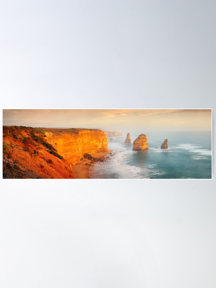 Alternate view of Golden Light Twelve Apostles, Victoria, Australia Poster