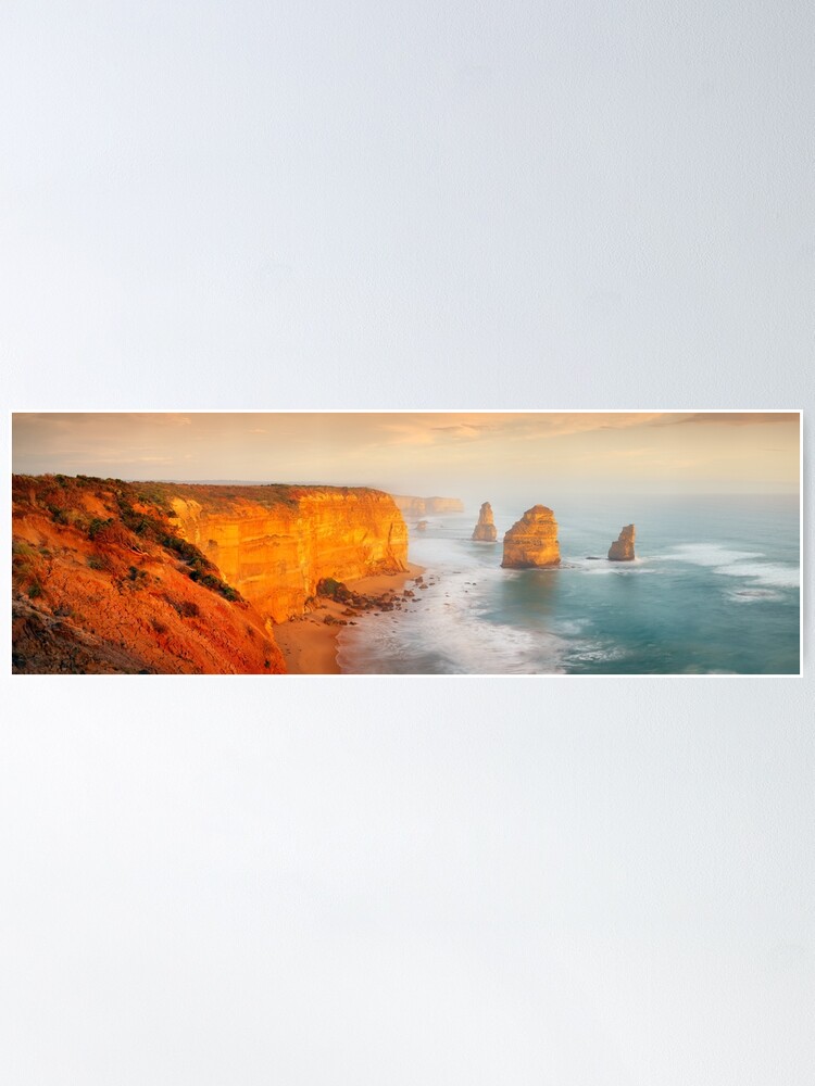Alternate view of Golden Light Twelve Apostles, Victoria, Australia Poster