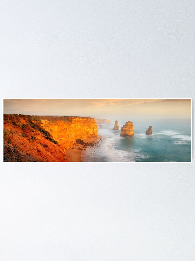 Alternate view of Golden Light Twelve Apostles, Victoria, Australia Poster