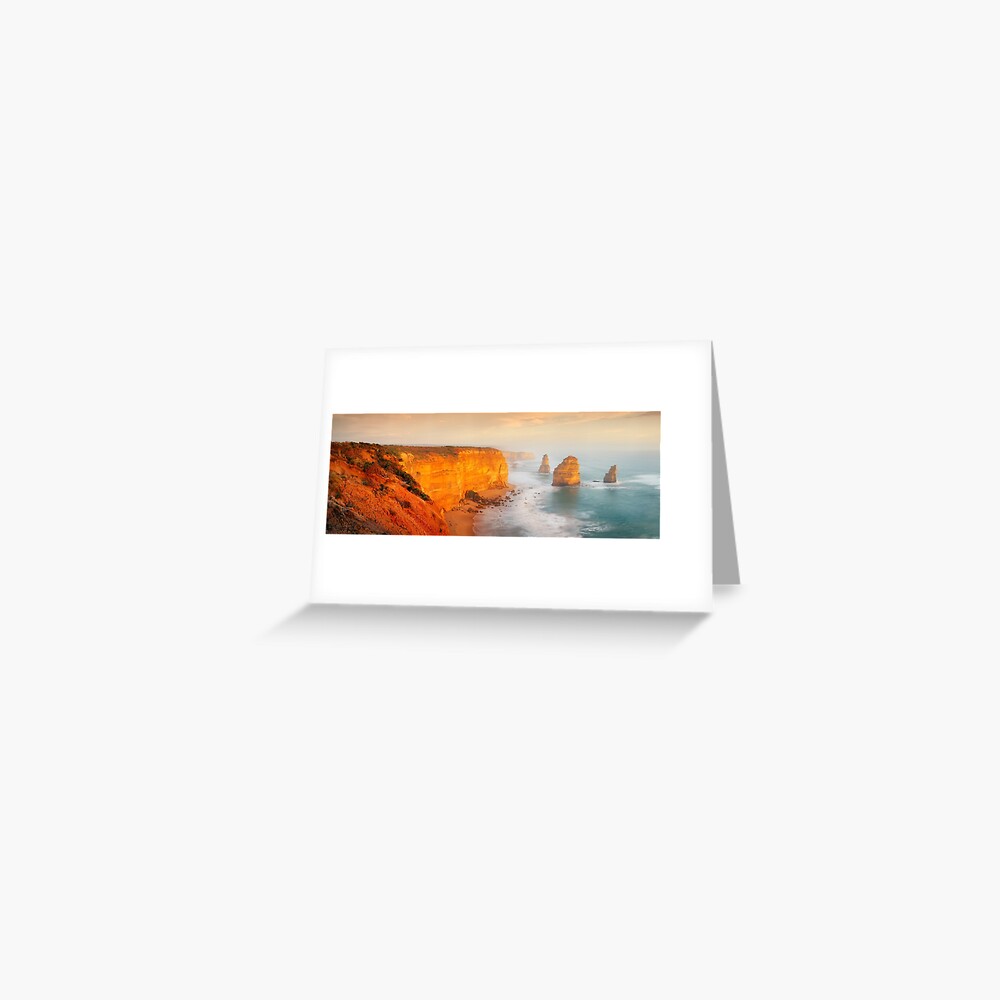 Golden Light Twelve Apostles, Victoria, Australia Greeting Card