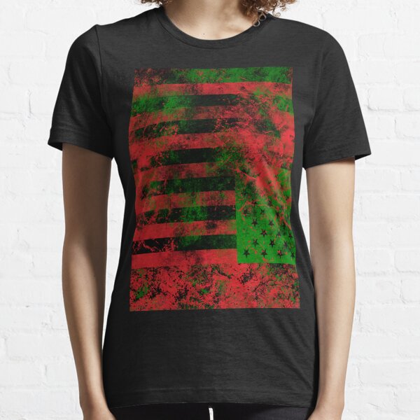 Pan African Flag T-shirt (Grunge) Essential T-Shirt