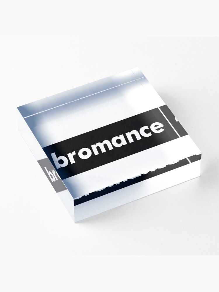 Alternate view of Bromance Male Friendship Acrylic Block