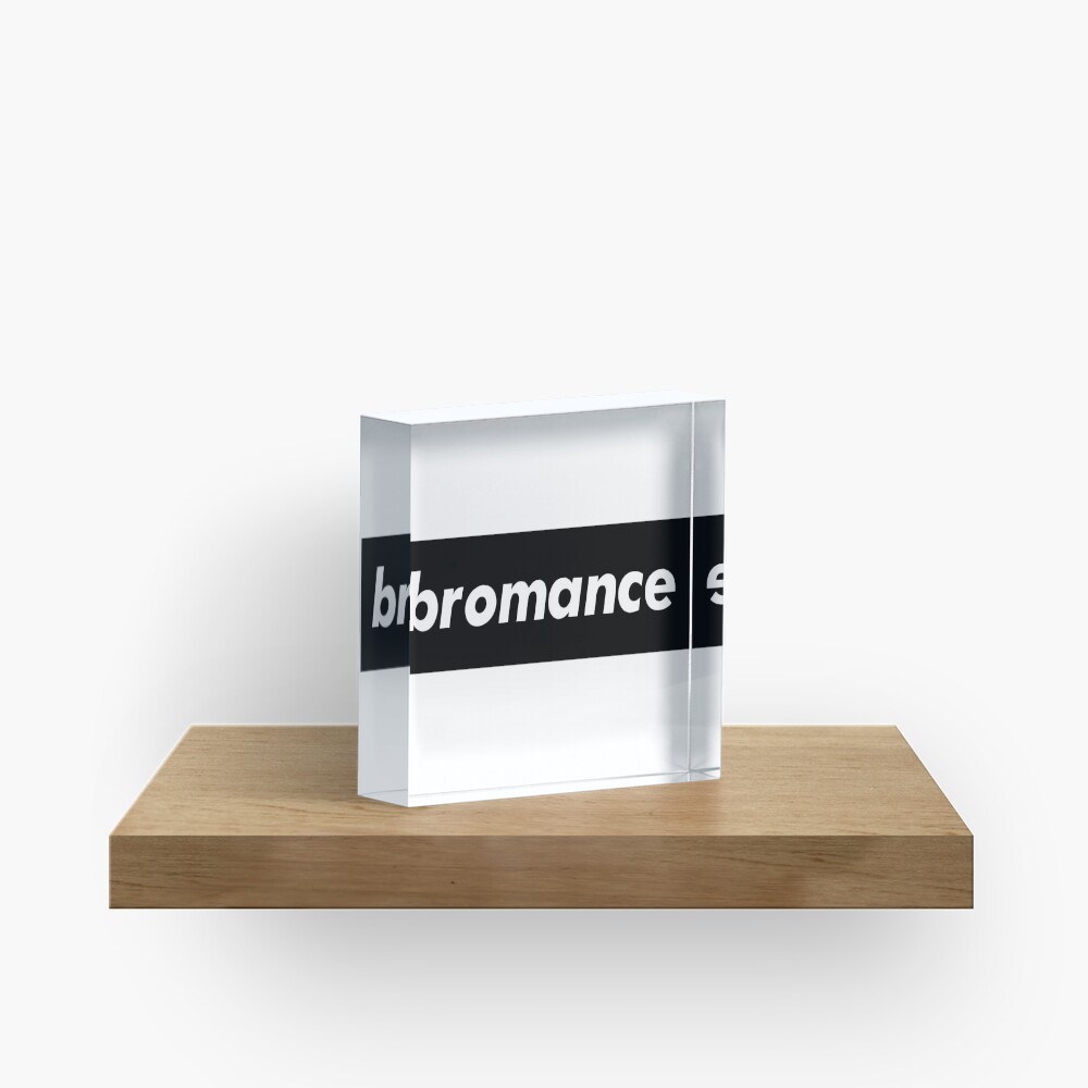 Bromance Male Friendship Acrylic Block