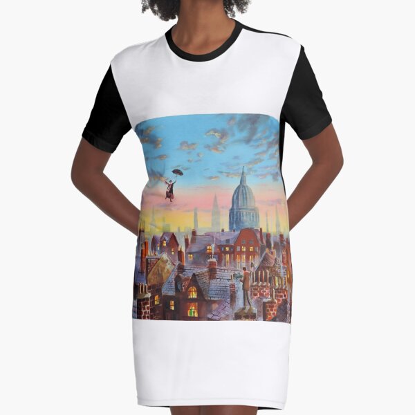 Mary Poppins & Bert II Graphic T-Shirt Dress